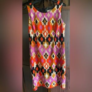 Kasper Sheath Dress, Size 10, Multicolored